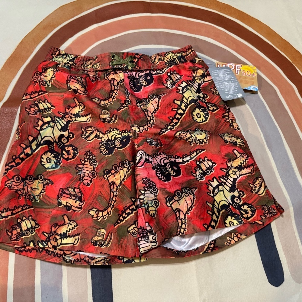 Cars On The Road Swim Trunks For Kids